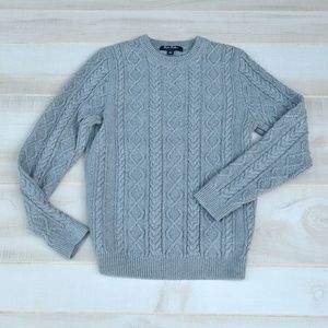 Brooks Brothers Red Fleece Gray Knit Sweater Large